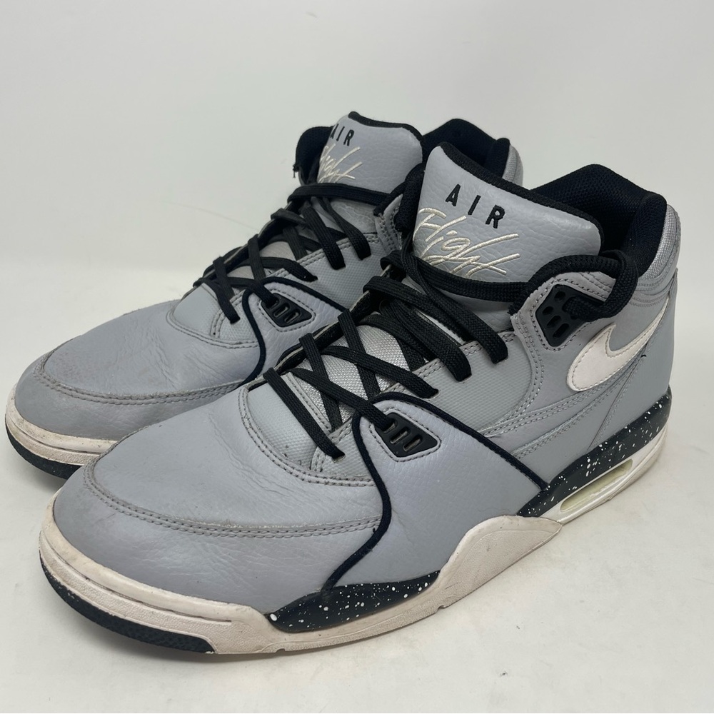 Nike Air Flight Men's Black and Gray Sneakers